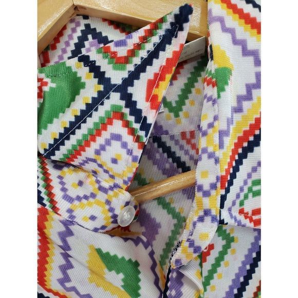 Vintage King Size for Tall & Big Men Button Up Short Sleeve Single Stitch Shirt - Picture 7 of 12